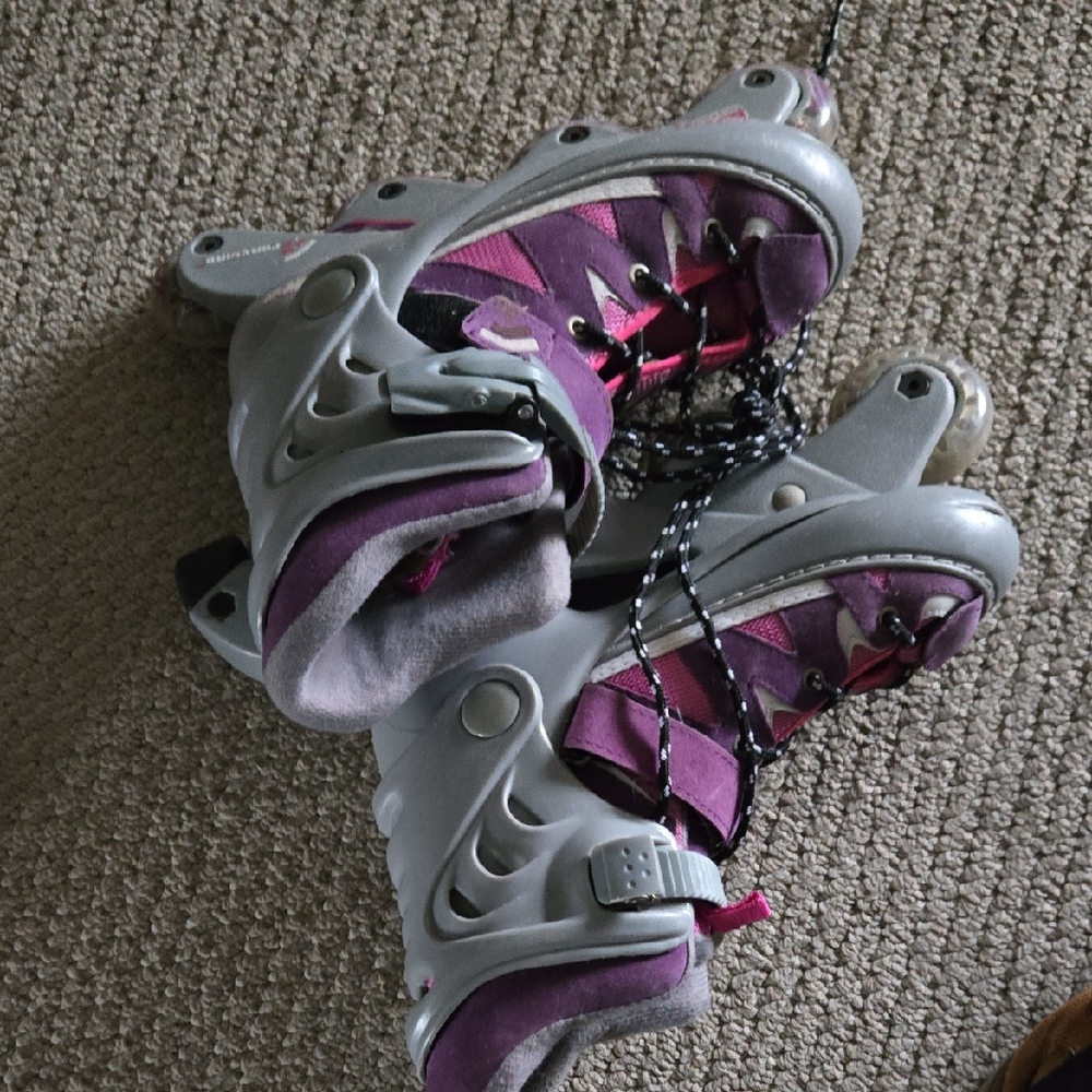 Daisy Purple and Gray Kids Rollerblades